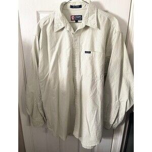 Ralph Lauren Chaps Dress Shirt (Men’s Size L) • Yellow • Long Sleeve • EUC